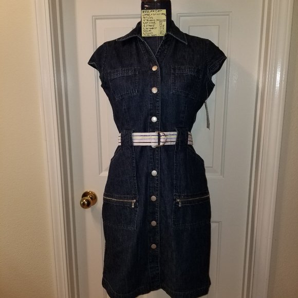 Liz Claiborne Dresses & Skirts - SYMMER DRESS NWT Stylish, Upscale Liz Claiborne Blue Denim